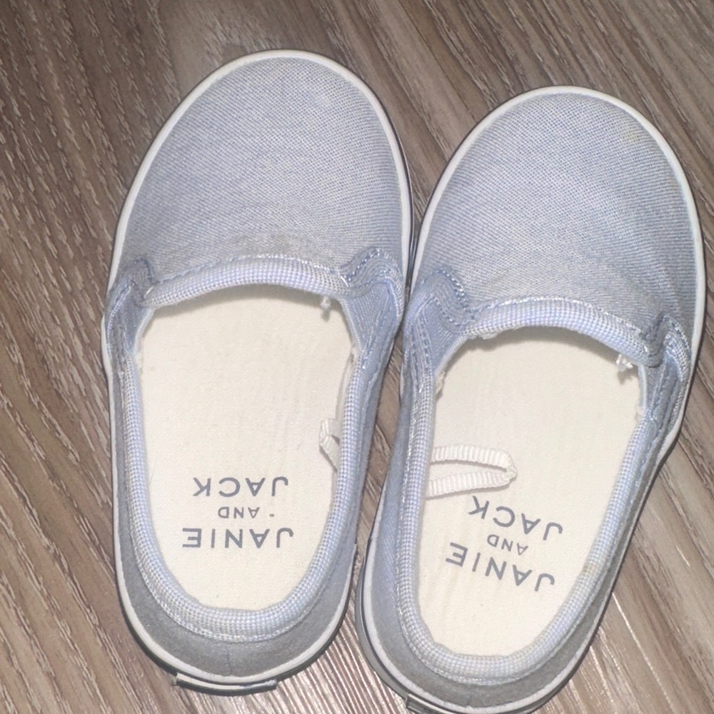 Janie and Jack Kids Slip-On Sneakers - Light Blue